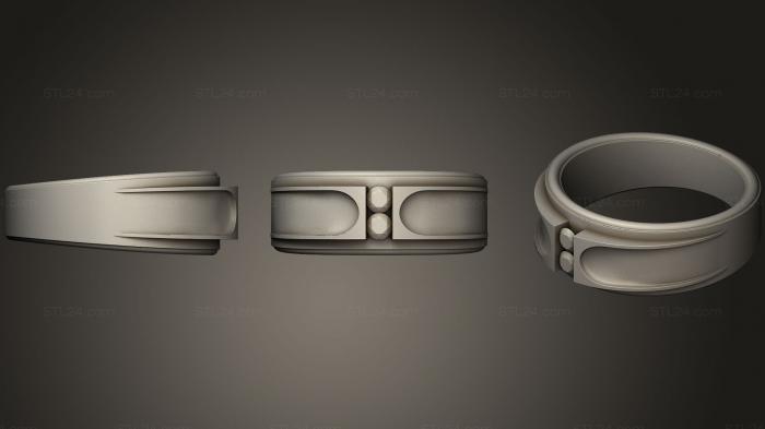 Ювелирные перстни и кольца (Кольцо 125, JVLRP_0607) 3D модель для ЧПУ станка